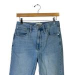Madewell  Perfect Vintage Jeans Ellicott Wash Size 27 High Rise Straight Raw Hem Photo 2
