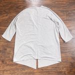 Anthropologie DONNI. •  Sandwash Ribbed Sweater Coat cardigan jacket cream grey Photo 6