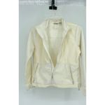 Ruff Hewn White Women's Full Zip Fleece Jacket 100% Polyester - Size Medium Photo 2