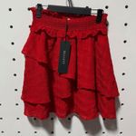 Elliatt NWT  Red Ruffle Skirt Size Small Photo 0