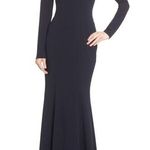 Katie May  Cleo Long Sleeve Cutout Back Gown Photo 0