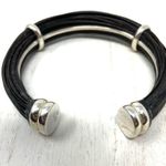 CHARLES CREIG Jewellers, sterling and rubber* cuff bracelet Photo 2