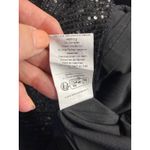 Grace Karin Brand New  Women's Medium Black Short Sleeve Lined Blouse Top Sequin Photo 5