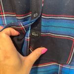 Rails NWOT  Jackson Flannel Button Down in Black & Azure XS Photo 2