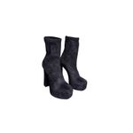 Giuseppe Zanotti  NIB 145mm Aureliee Suede Sock Boots in Black Size 39.5 Photo 2