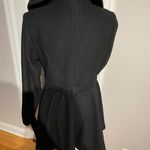 Laundry by Shelli Segal Wool Asymmetric Mock/Turtle belt Fit Flare Pea coat Photo 3