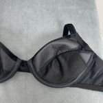 Vintage New Montgomery Ward Velvet Bra Size 34A Black Padded Push Up Underwire Photo 6