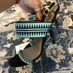 Versace  Tiffany Blue Strappy Heels Photo 1