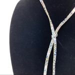 Free People  | Silver Reflective Snakeskin Lariat Choker Photo 2