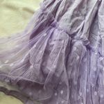 light pastel purple polka dot beachy halter dress Size M Photo 5