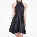 Bariano Faux Leather Halter Dress Photo 0