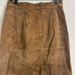 Ivy Club Classics Suede Vest & Skirt size L Brown Size L Photo 6