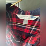 Old Navy Red and Black Checkered Flannel Shirt Photo 1