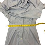 J.Crew Tie Waist Shirt Dress in Peri End-on-End Cotton Button Down Dress 0. E91 Photo 4