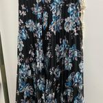 Lulus Black Floral Print Skirt Photo 1