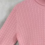 Anne Klein  Sport Womens Cable Knit Turtleneck Sweater Size XL Preppy Classic Photo 2