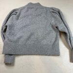 Pringle of Scotland x H&M Gray Lion Crest Mock Neck Puff Sleeve Sweater XL Photo 7