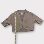 Women’s Soma Short Sleeve Crop Bolero Shrug Size XSmall Tan Photo 1