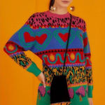 Farm Rio  GRAPHIC ELEMENTS AINIKA SWEATER multicolored size L Photo 0