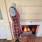 London Times sleeveless boho tribal medallion fit & flare dress size 4 small Photo 2