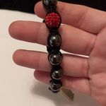 The Good Bead Black / Red Costume Beaded Bracelet Bead Adjustable $12.99 MSRP Photo 5