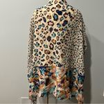 D&Y NEW  Pastel Pink & Blue Leopard & Floral Print Scarf Shawl Photo 1