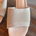 Women's Knit Mesh Slip On Block Heeled Mule Sandals Comfort Low Chunky Heel Size 11 Photo 1