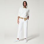 Spanx  Stretch Twill Cropped Wide Leg Pant Bright White 20312Q Size Medium Petite Photo 2