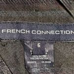 French Connection  Art Deco Beaded Hem Shift Dress Sleek Black Evening Style~6💛 Photo 9