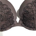 Calvin Klein Emotive Natural Lift T-Shirt Padded Underwire Bra Brown Tulle 36B Photo 7