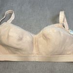Vintage Mary Jane Bra Womens 34D Beige Mesh Soft Cup Wireless Comfort USA 80s Size undefined Photo 0
