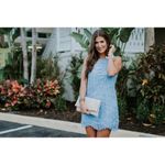 Lovers + Friends  Caspian Crystal Blue Shift Dress Photo 4