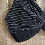 PINK - Victoria's Secret PINK Victoria’s Secret silver/black strappy bralette, size XS GUC Photo 1