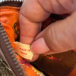 GOLD SEQUIN BEADED WRISTLET WITH BROWN LEATHER NO BRAND TAG MADE IN INDIA Photo 10