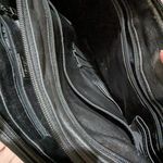 Perlina  Classic Black Leather Tote Photo 5