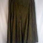 Neesh by DAR Shiny Green Crinkle Crushed Taffeta Aline Circle Skirt Size Large Photo 11