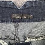 prAna Skirt Womens 14 Blue Denim Button Front Pencil Jean Organic Cotton Stretch Photo 4