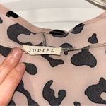 JODIFL  Light Pink Animal Print Top Women’s Medium Photo 4