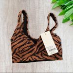 Varley Kellam Sports Bra Medium Impact in Clay Zebra XXS Photo 2