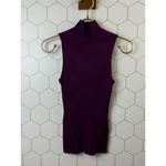 Madewell Burgundy Ribbed Sweater Tank - Size - Small - NWT Photo 4