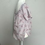 VERO MODA  Floral Stripe Off Shoulder Blouse Size Medium Photo 2