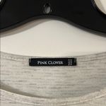 Pink Clover  Light Green and Gray Striped Tee Photo 1