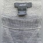Aerie  Women’s Size Small Light‎ Gray Long Sleeve Crop Sweat Shirt Photo 3