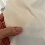 Kensie sz 10/30 off white denim crop pants rawâhem with slits at side hemâEUC Photo 12