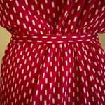 Ann Taylor COPY - Pink And White Casual Dress Sz L W Tie In Front Back KeyHole … Photo 5