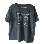 SheIn I've Got Your Back Humor Graphic Novelty Funny T Shirt Size XL Tee Womens Photo 0