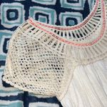 American Eagle  Cream Flowy Top with Crochet Trim Photo 1