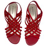 Naturalizer Red Strappy Slingback Wedge Sandals Women’s Size 8M Photo 2
