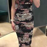 Emerald Sundae Floral Mesh Midi Dress Photo 2