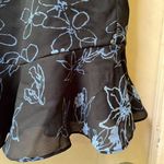 Casual Corner Annex Petite Navy blue Periwinkle A Line trumpet Skirt Size 6 Photo 4